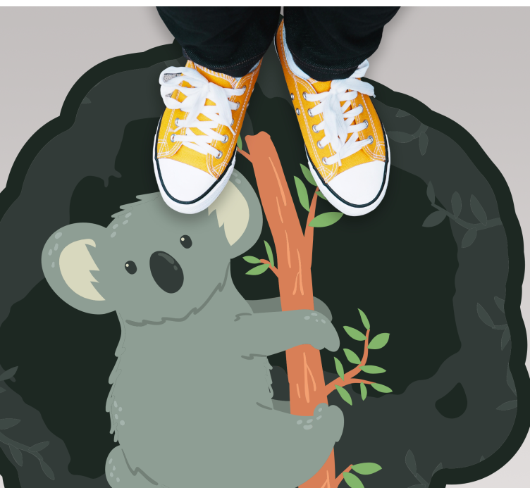 Schattige koala charme dieren vinyl tapijt - TenStickers