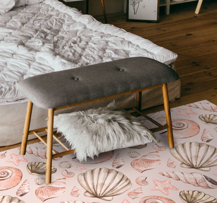 Schelpen vinyl tapijt Schelpen - TenStickers