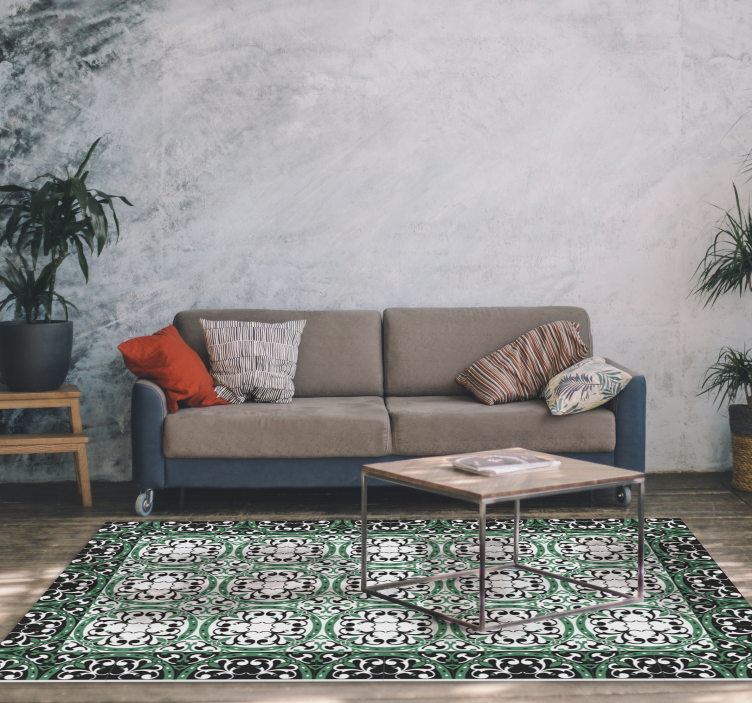 Sierlijk mozaïek vinyl tapijt tegels - TenStickers