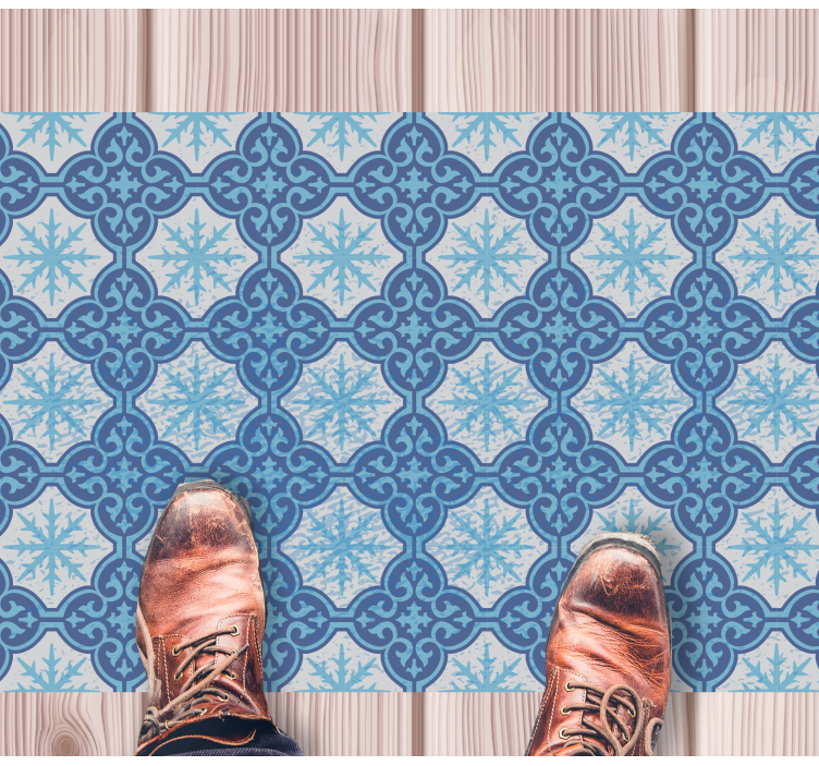 Sneeuwvlok embleem vinyl tapijt tegels - TenStickers