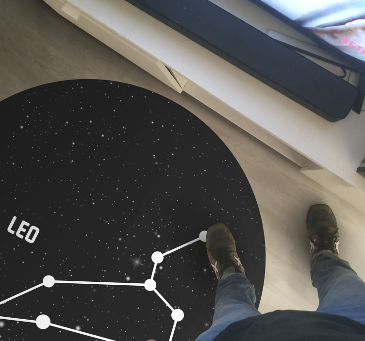 Sterrenbeeld astronomie vinyl tapijt sterren - TenStickers