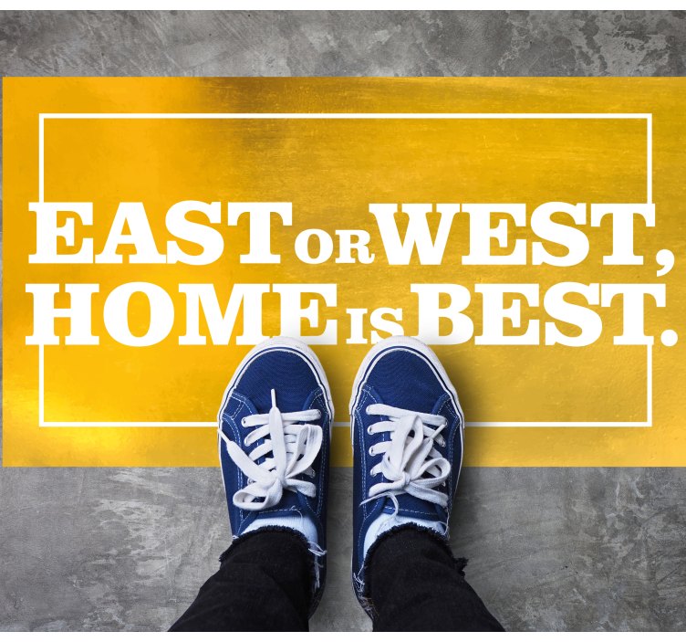 Thuis is het beste buitenvinyltapijt - TenStickers