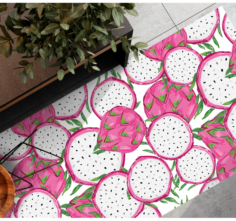 Tropisch fruitconcept vinyl vloerkleed keuken - TenStickers