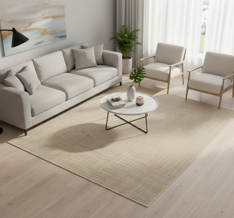 Vinyl tapijt andere textuur beige stofeffect - TenStickers