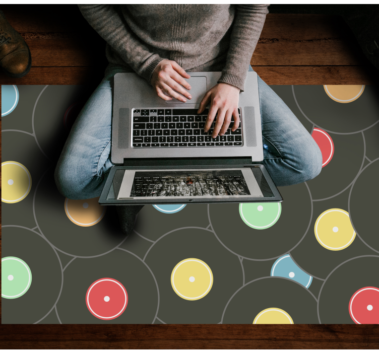 Vinyl tapijt tiener vibrante vinyl schijven - TenStickers