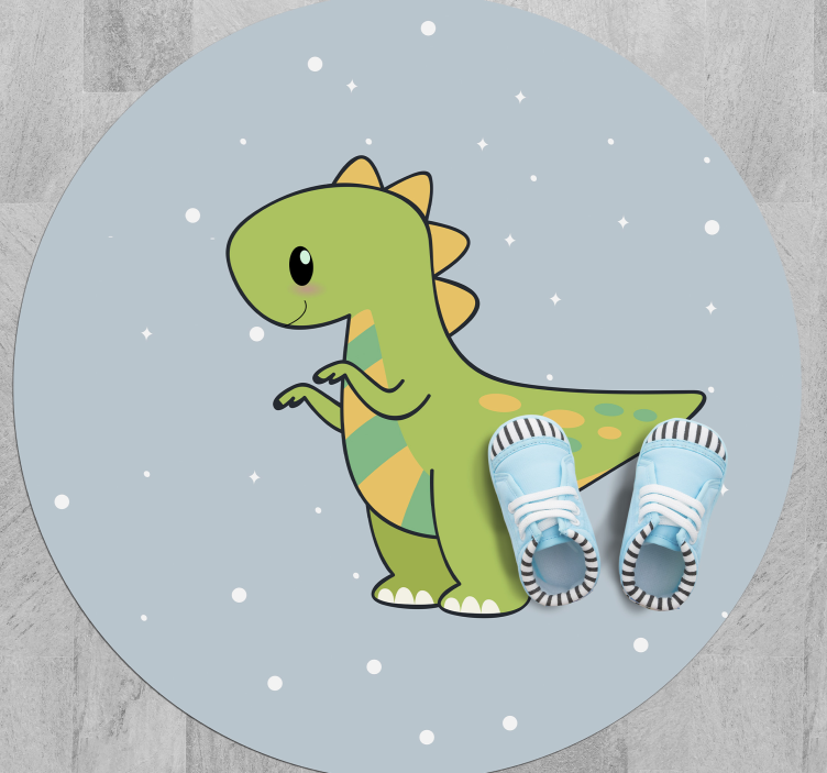Vinyl vloerkleed dieren Anime dinosaurus - TenStickers