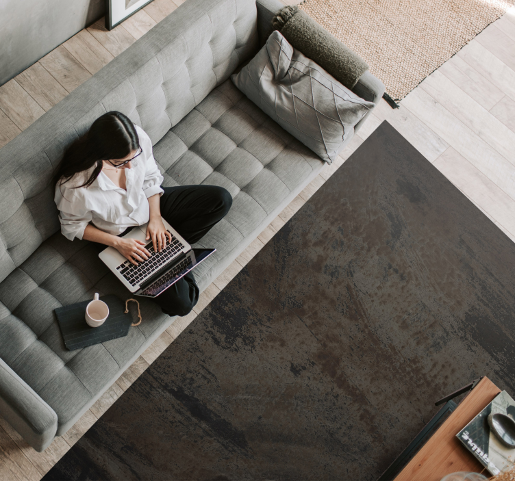 Vinyl tapijt industriële stijl roest - TenStickers