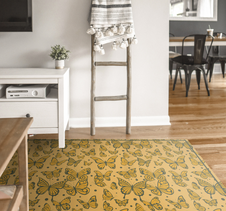 Vlinder genot dieren vinyl tapijt - TenStickers