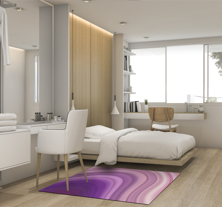 Wervelende paarse kleurovergang vinyl tapijt met textuur - TenStickers