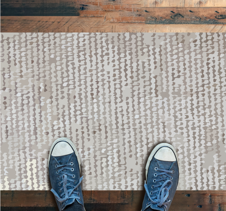 Zacht neutraal patroon vinyl tapijt slaapkamer - TenStickers