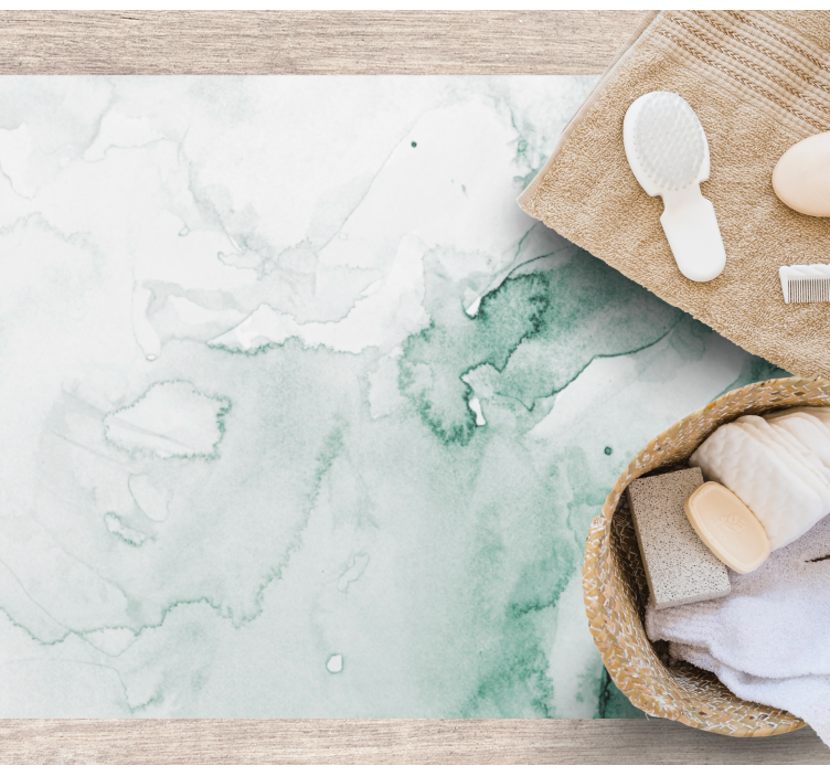 Zachte groene werveling marmeren vinyl tapijt - TenStickers