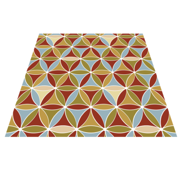 Vinyl tapijt woonkamer vibrant prism patroonmat - TenStickers