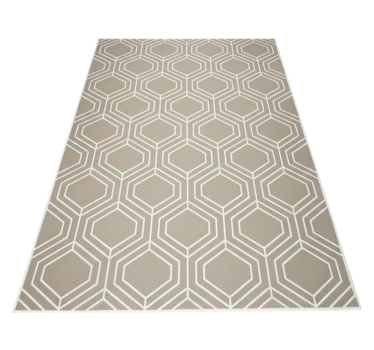 Vinyl tapijt geometrisch honingraat geweven patroon - TenStickers