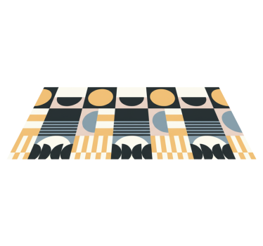 Vinyl tapijt woonkamer abstract modern patroon - TenStickers