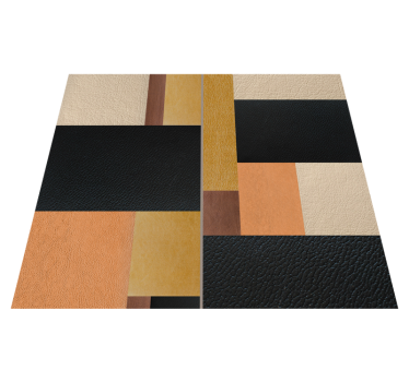Vinyl tapijt geometrisch met textuur blokken - TenStickers