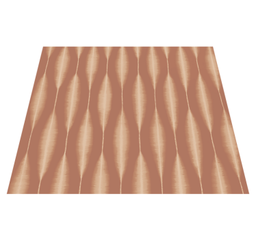 Vinyl tapijt geometrisch ikat kasuri mocha mousse - TenStickers