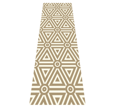 Vinyl tapijt geometrisch retro vintage ontwerp - TenStickers