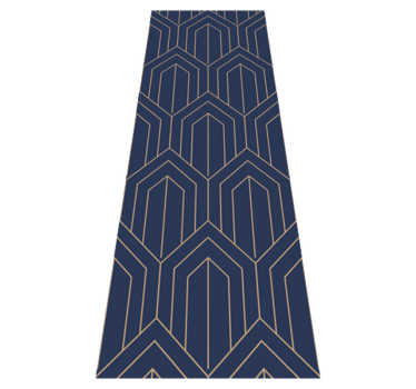 Vinyl tapijt geometrisch 'kayla metallic' - TenStickers