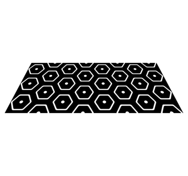 Vinyl tapijt geometrisch minimalistisch patroon - TenStickers