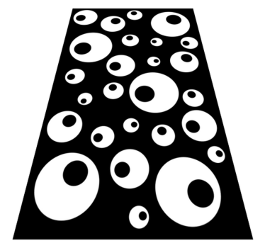 Vinyl tapijt geometrisch waterparels - TenStickers