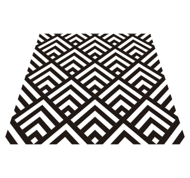 Vinyl tapijt geometrisch diamanten - TenStickers
