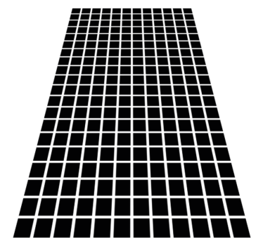 Vinyl tapijt geometrisch grijze vierkanten schaal - TenStickers