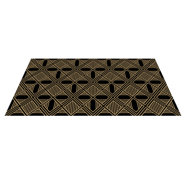Vinyl tapijt geometrisch art deco great gatsby patroon - TenStickers