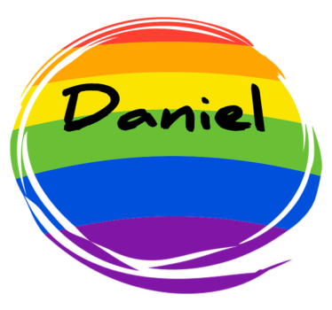 Vinyl tapijt geometrisch gepersonaliseerde regenboogcirkel - TenStickers