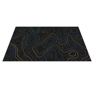 Vinyl tapijt geometrisch in multicolor vormen - TenStickers