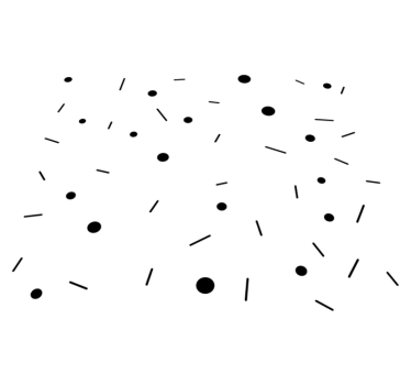 Vinyl tapijt geometrisch cirkels en lijnen confetti - TenStickers