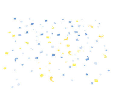 Vinyl tapijt geometrisch waterverf confetti - TenStickers
