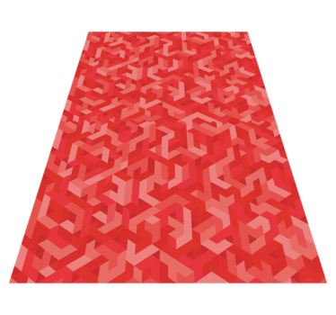 Vinyl tapijt geometrisch ingewikkelde configuratie - TenStickers