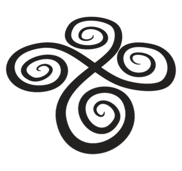 Vinyl tapijt geometrisch elegante draai element - TenStickers
