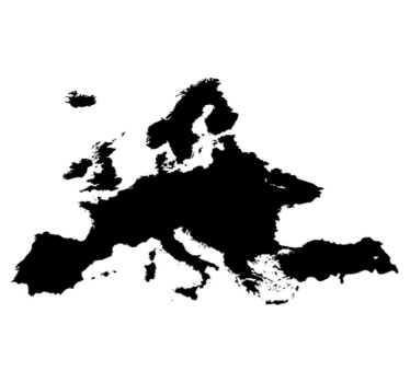Vinyl tapijt wereldkaart vinilo pizarra europa - TenStickers