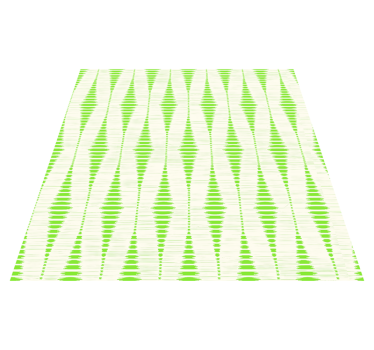 Vinyl tapijt geometrisch groene rabaul ikat - TenStickers