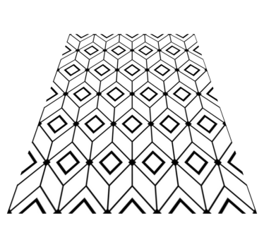 Vinyl tapijt geometrisch moderne diamant elementen - TenStickers