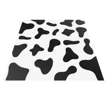 Koeienhuidpatroon Vinyl tapijt met dierenprint - TenStickers