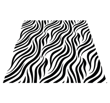 Zebrastreeppatroon Vinyl tapijt met dierenprint - TenStickers