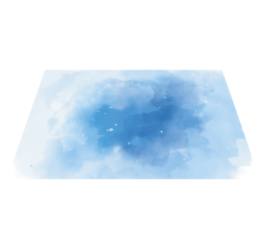 Blauw aquarel minimalistisch vinyl tapijt - TenStickers