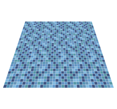Mozaïek Textiel Geometrisch vinyl tapijt - TenStickers