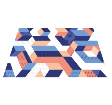 Modern 3d geometrisch vinyltapijt - TenStickers