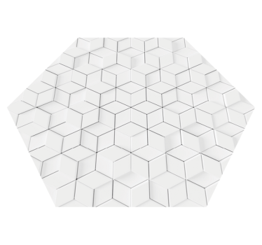 Minimale geometrische patronen vinyl tapijt woonkamer - TenStickers