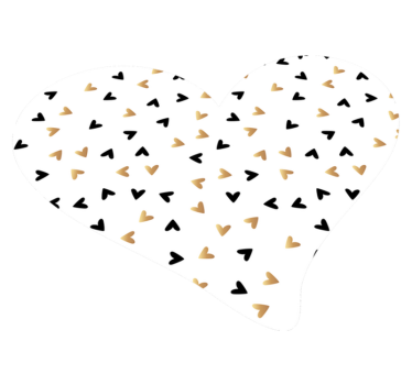 Hartverstrooiingspatroon vinyl tapijt geometrisch - TenStickers