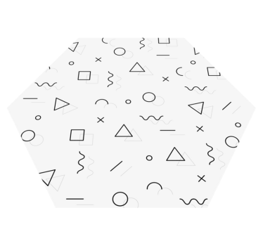 Abstracte geometrie vinyl tapijt geometrisch - TenStickers