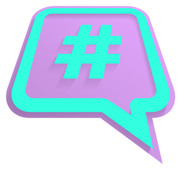 Hashtag modern vinyl tapijt - TenStickers