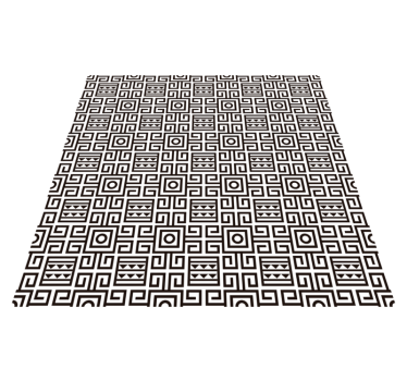 Geometrisch patrooncontrast vinyl tapijt  - TenStickers