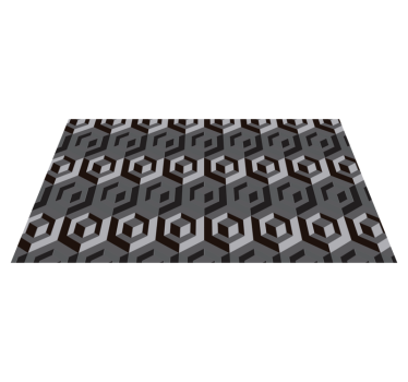 Geometrische keukenvloer vinyl tapijt geometrisch - TenStickers