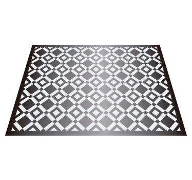 Geometrische diamanten vinyl tapijt woonkamer - TenStickers