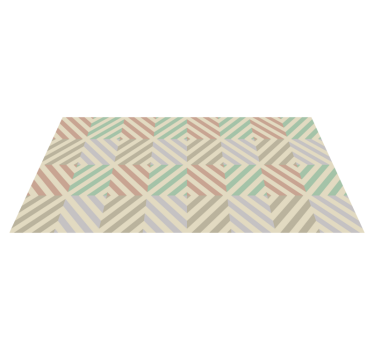Geometrische harmonie vinyl tapijt geometrisch - TenStickers
