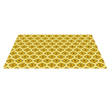 Geometrische patroonvierkanten vinyl tapijt geometrisch - TenStickers